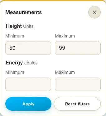 Find Anima in the same Height or Energy band